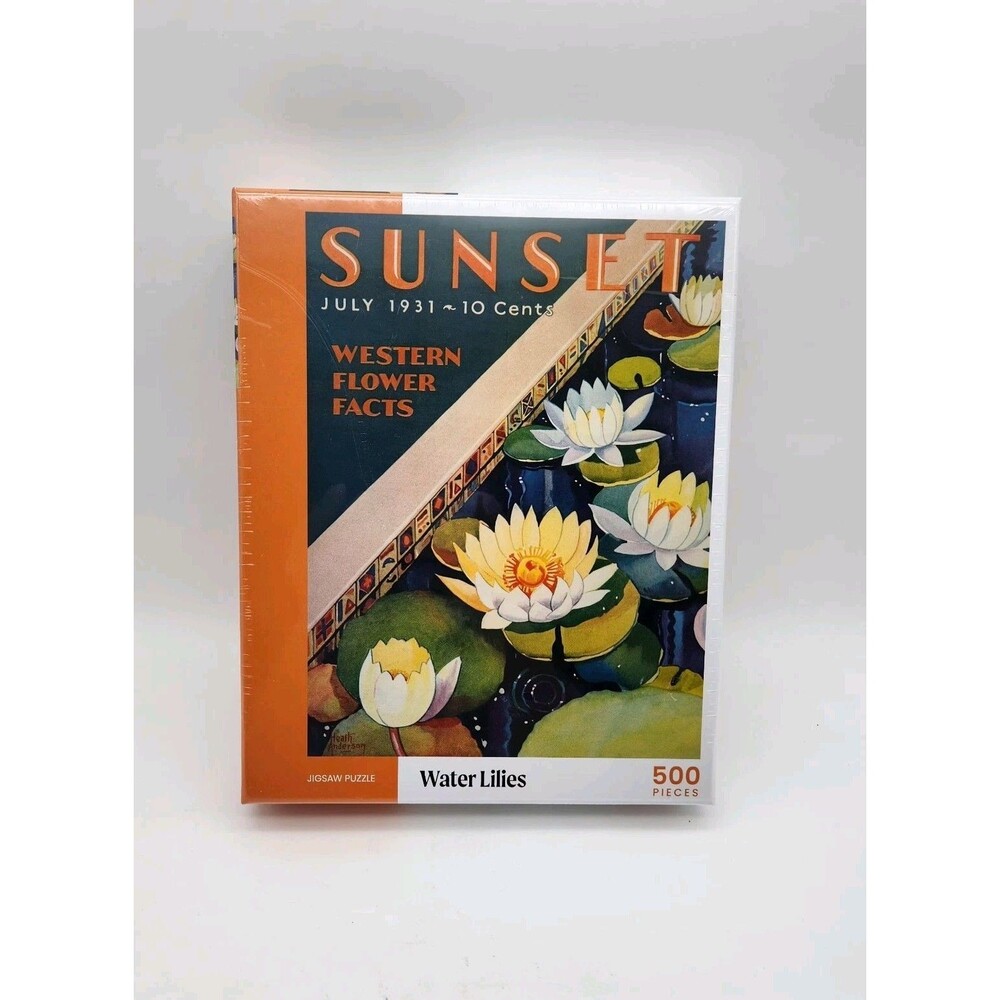 Sunset Magazine "Water Lillies" 500 Piece Puzzle. New Sealed